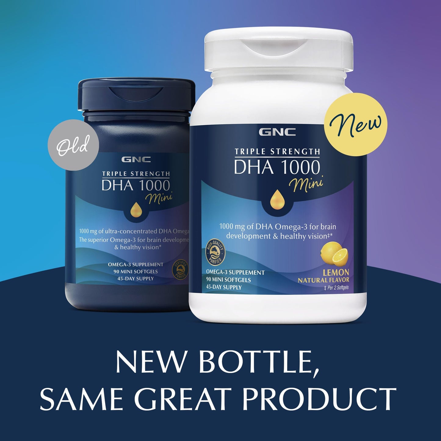 GNC Triple Strength DHA 1000 Mini Softgels 90 Count