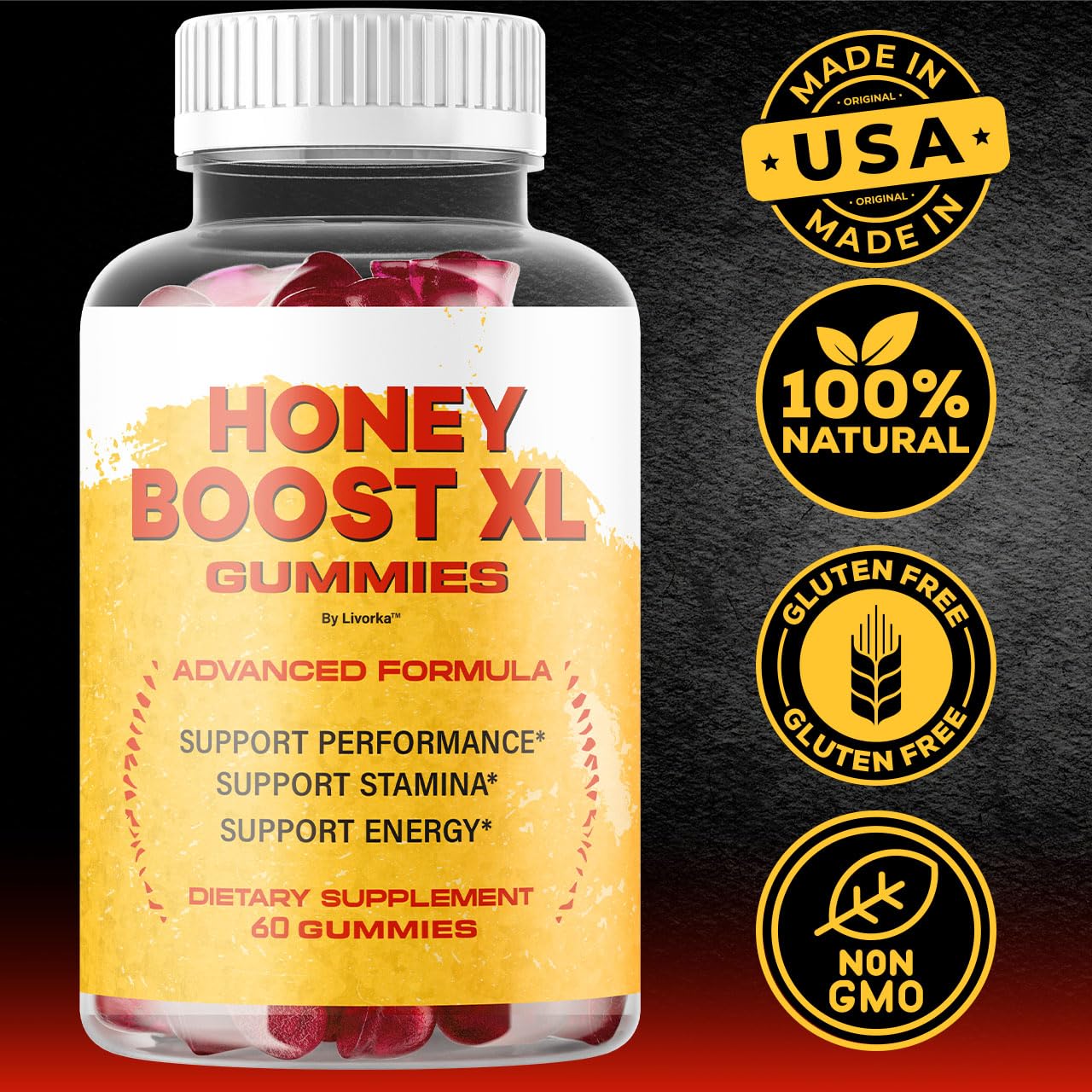 LIVORKA Honey Boost XL Gummies 300 Gummies