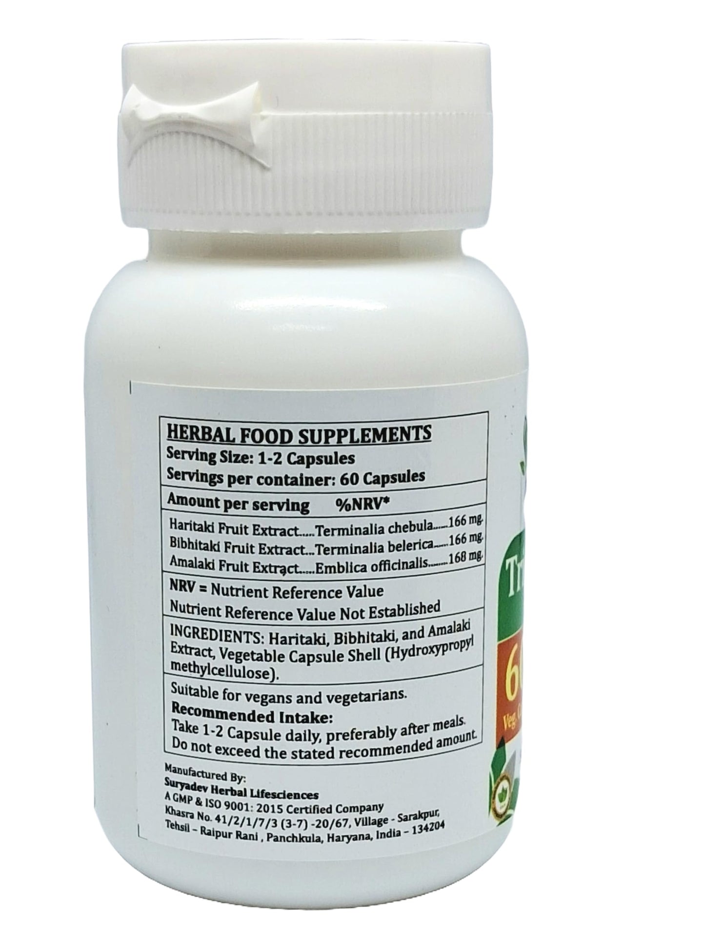 Satya Naturals Triphala Forte Capsules 500 mg, 120 Count