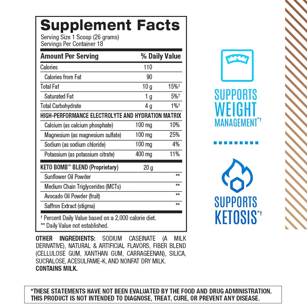 BPI Sports Keto Bomb Powder 16.5 oz