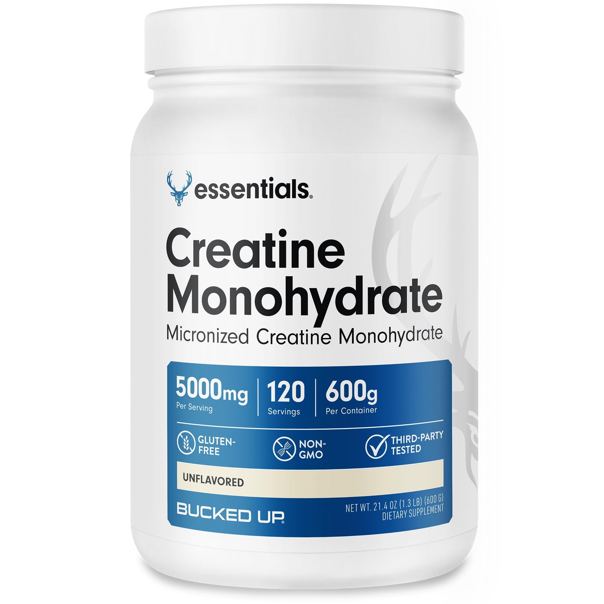Bucked Up Pure Micronized Creatine Monohydrate Powder 21.1644 oz