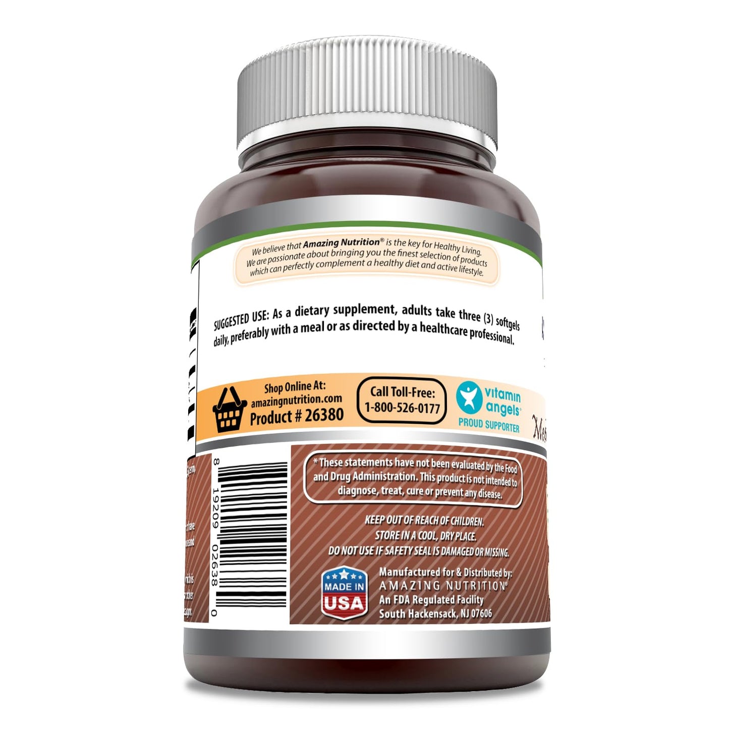 Amazing Nutrition MCT Oil Supplement Capsule 1 Count