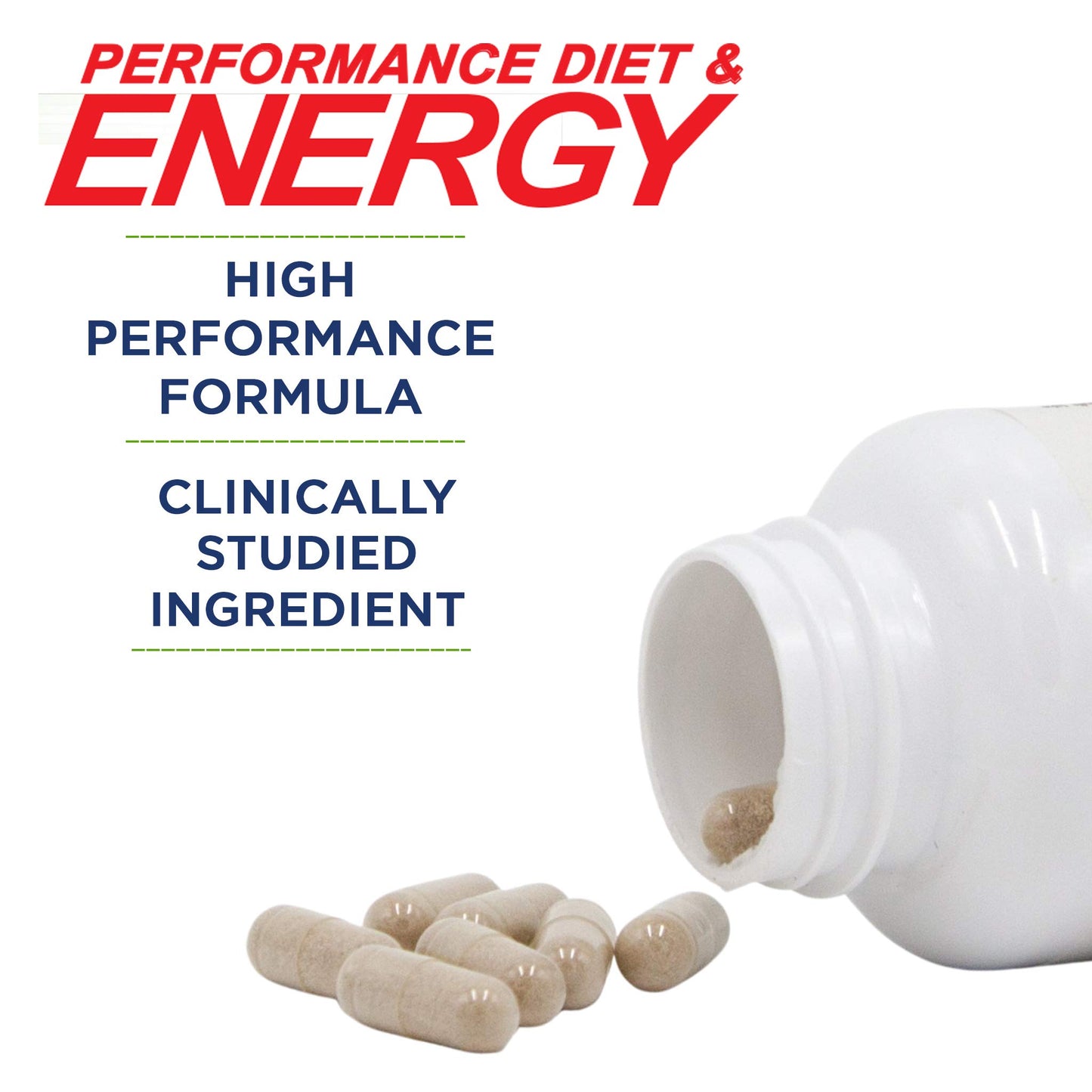 PERFORMANCE INSPIRED Nutrition Diet & Energy Capsules – Natural Green Coffee, Garcinia Cambogia & Green Tea – Supports Energy & Metabolism – 60 Capsules