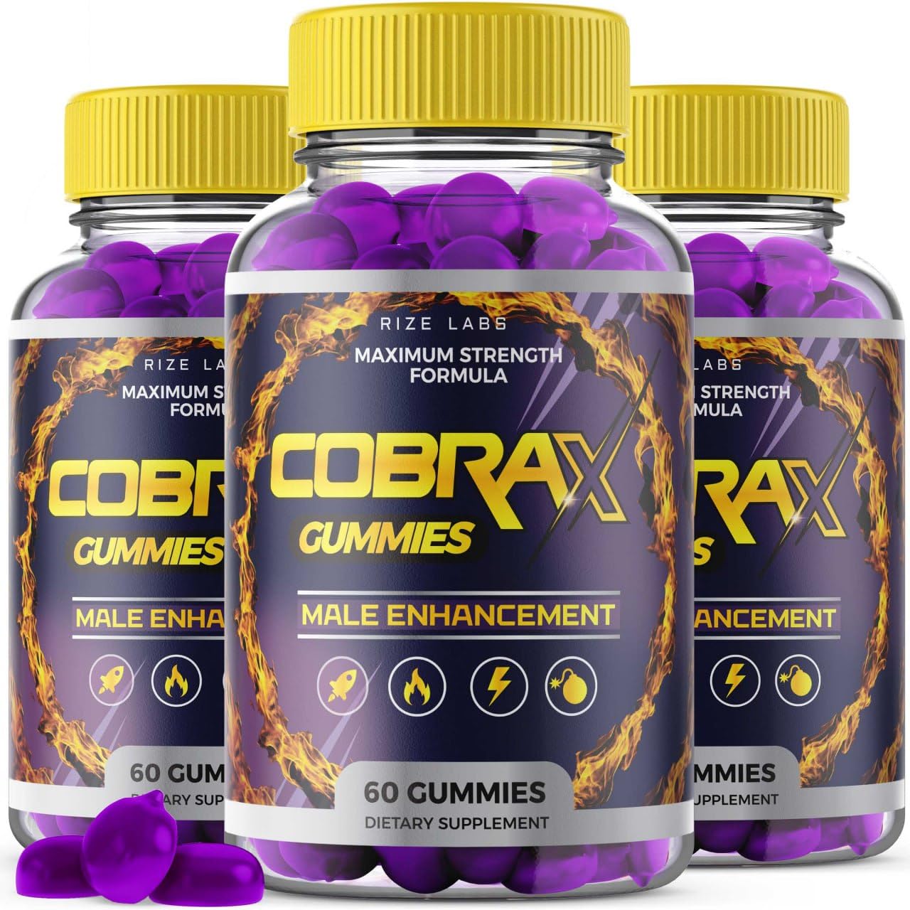 Rize Labs CobraX Gummies for Men 180 Gummies