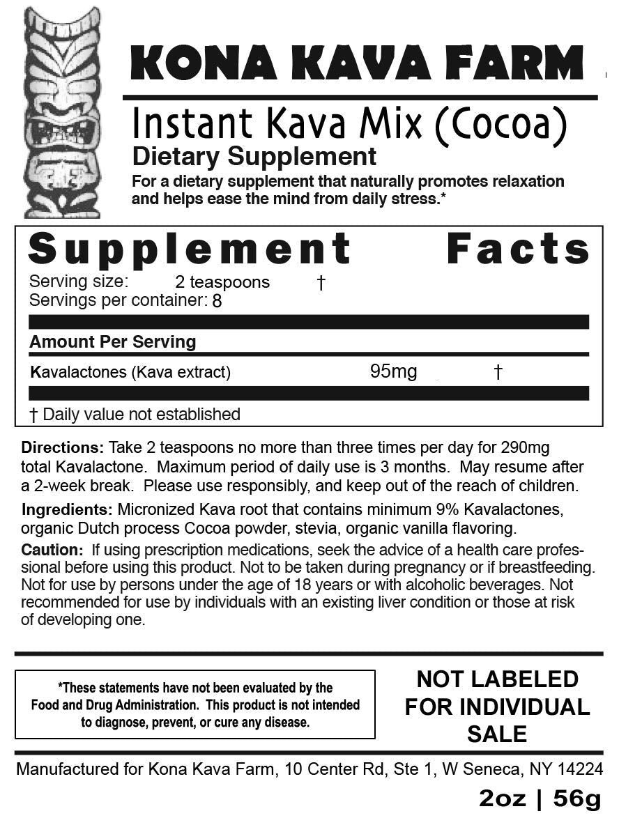 Kona Kava Farm Kava Kava Sampler Pack Powder 6 Ounces