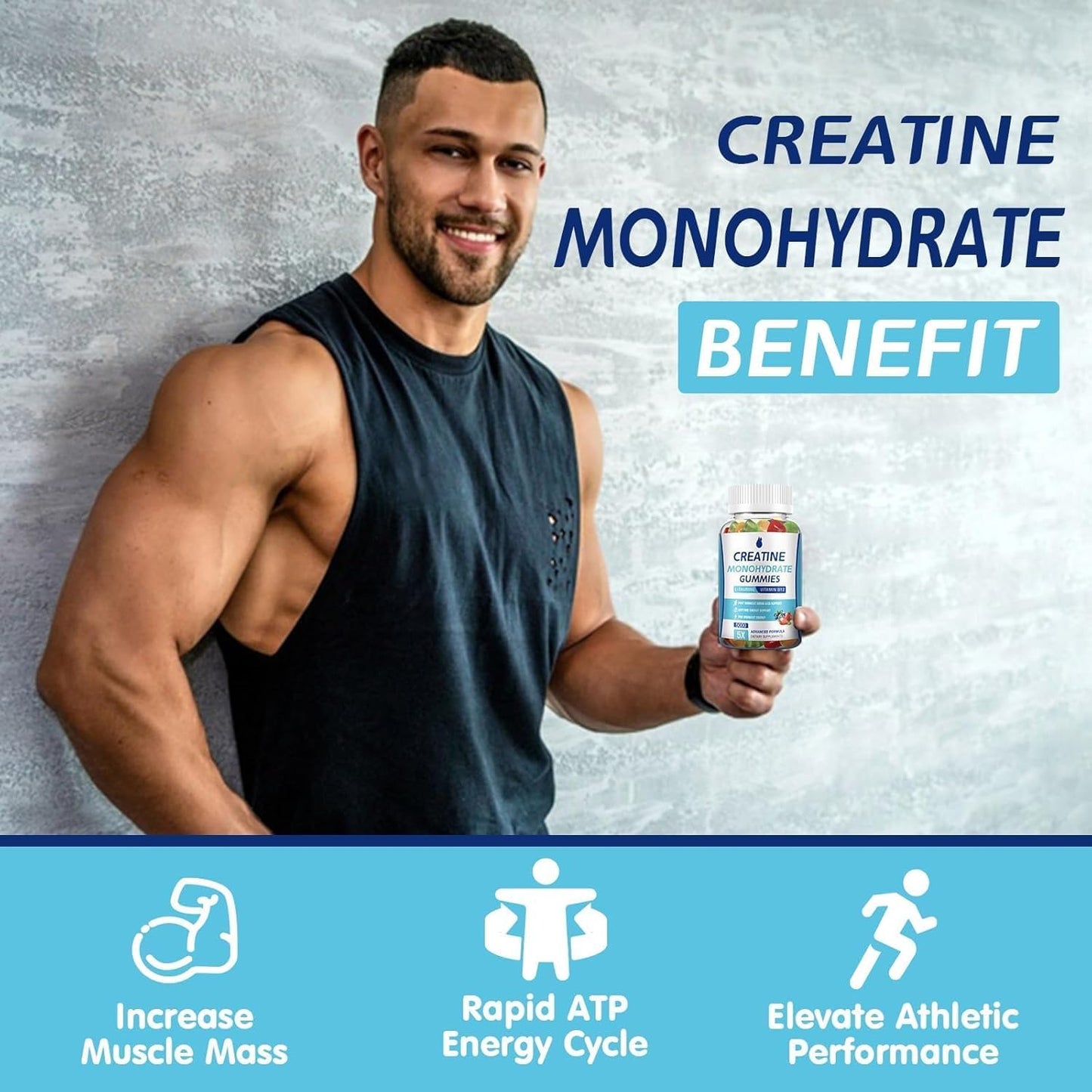 MaxHemp Creatine Monohydrate Gummies 160 Count