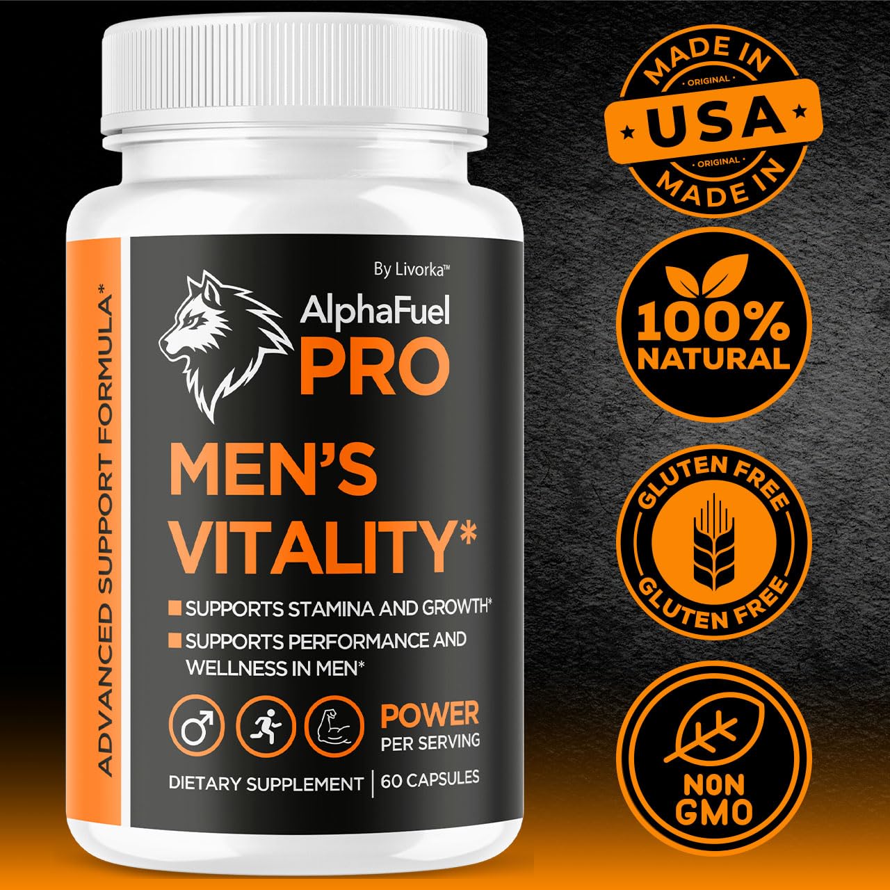 LIVORKA AlphaFuel Pro Capsules, 60 Capsules