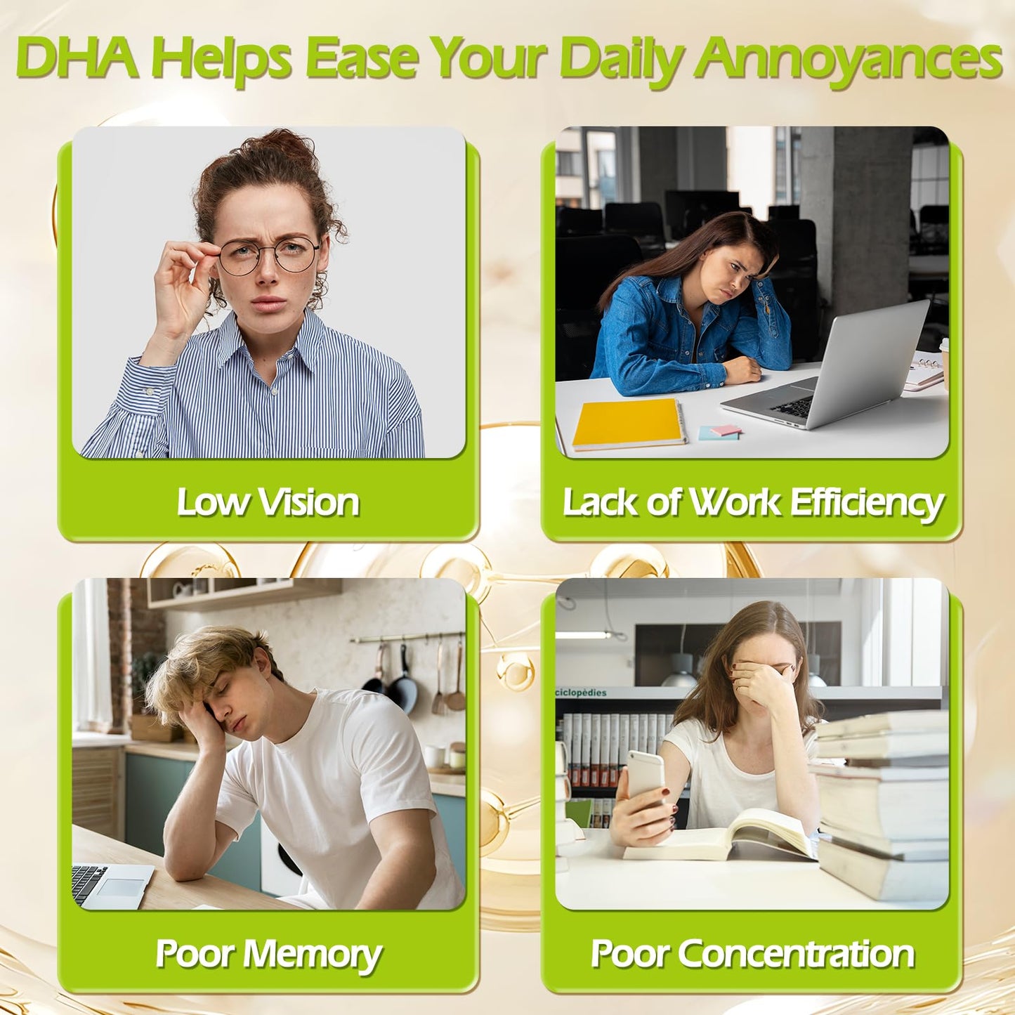 OMOGS Algae DHA - 600 mg Omega-3 DHA Softgels, 90 Softgels