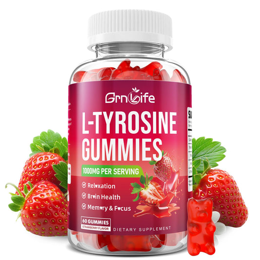GrnLife L Tyrosine Gummies 1000mg, 60 Count