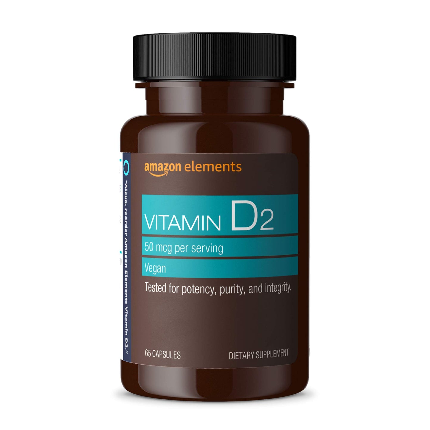 Amazon Elements Vitamin D2 2000 IU, 65 Capsules