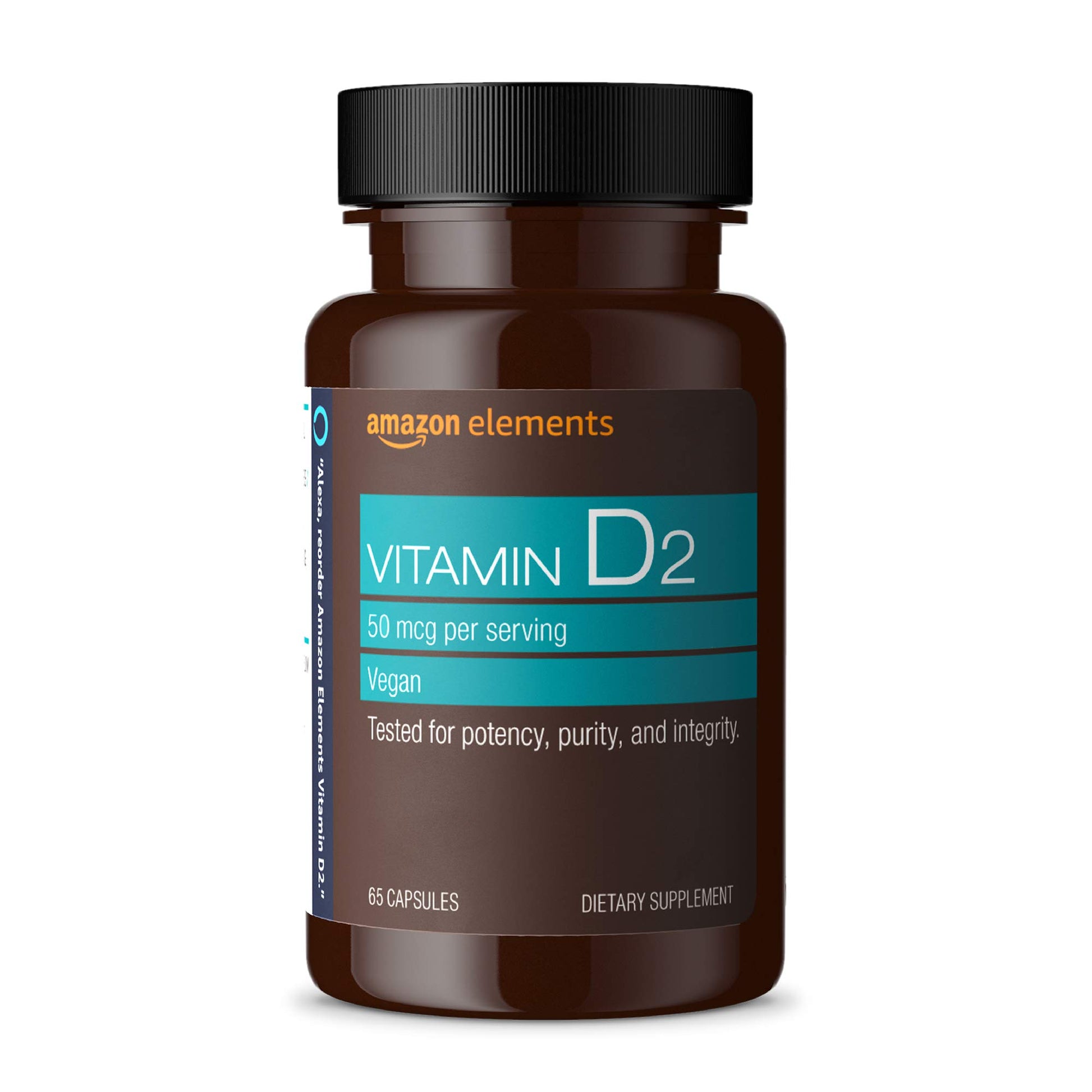 Amazon Elements Vitamin D2 2000 IU, 65 Capsules