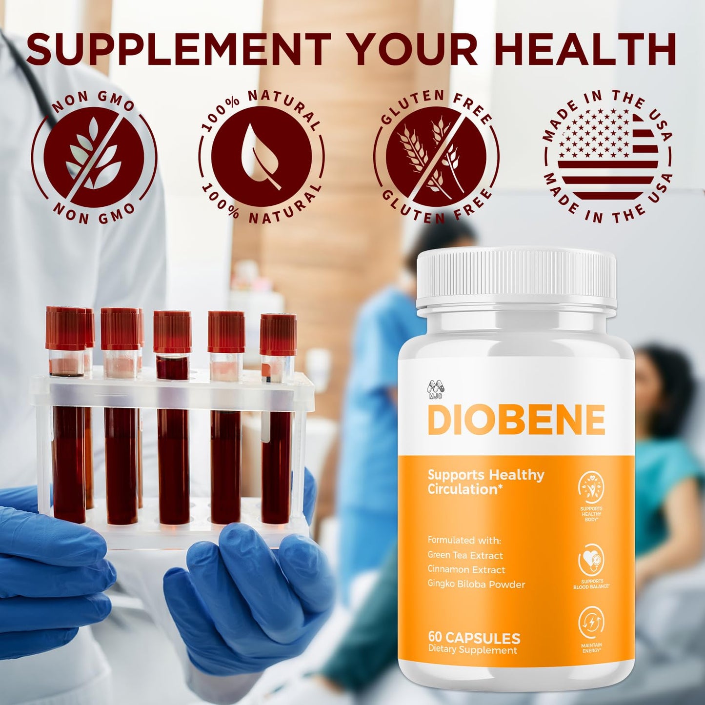 MJO Diobene Capsules, 60 Count