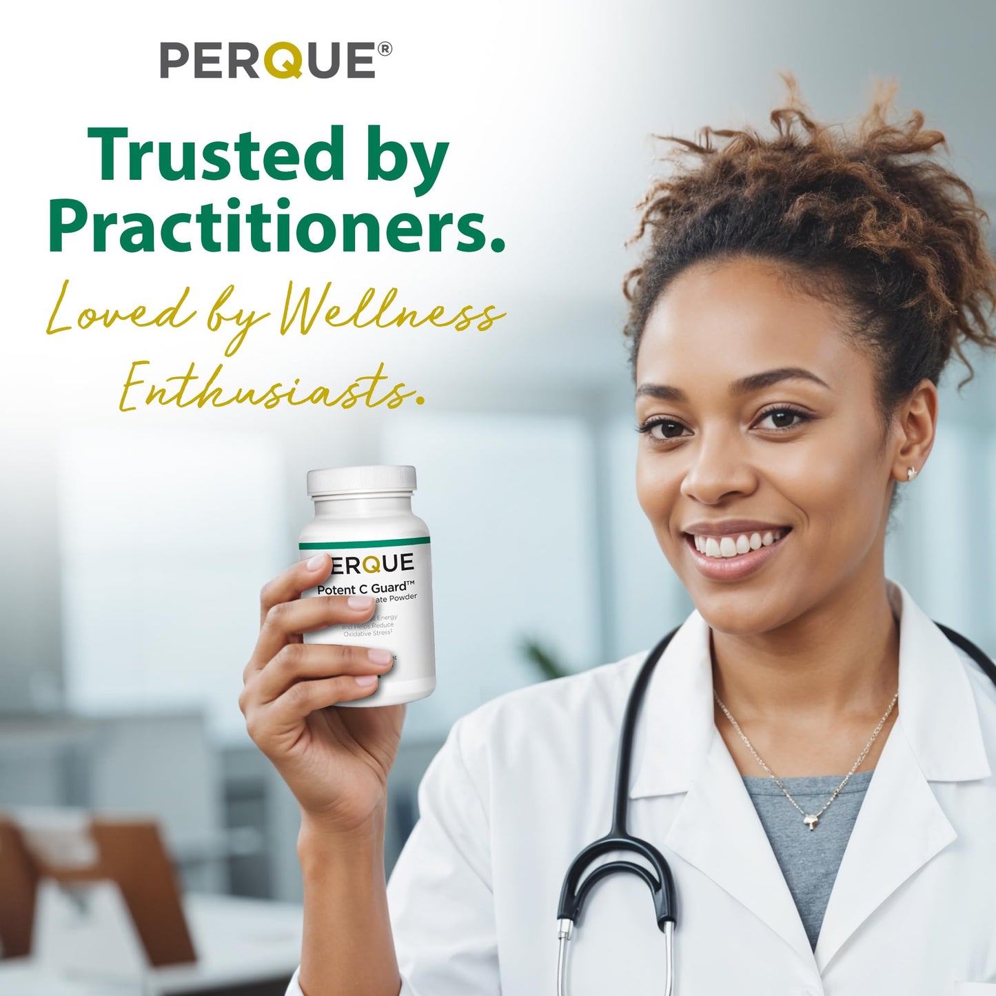 PERQUE Buffered Vitamin C Ascorbate Powder 16 oz