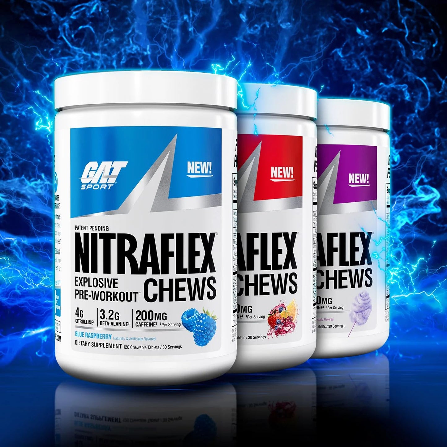 GAT SPORT Nitraflex Preworkout Chews 120
