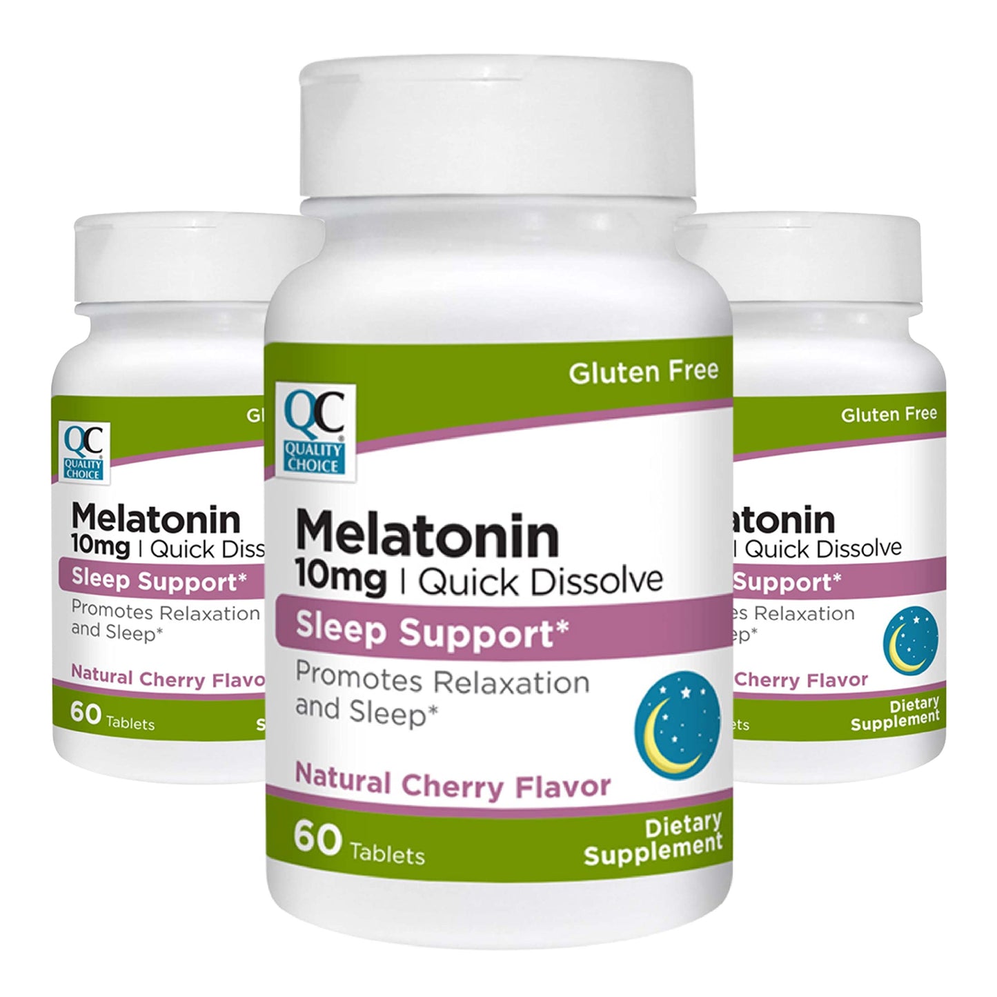 Quality Choice Melatonin 10 mg Quick Dissolve Tablets 180 Tablets
