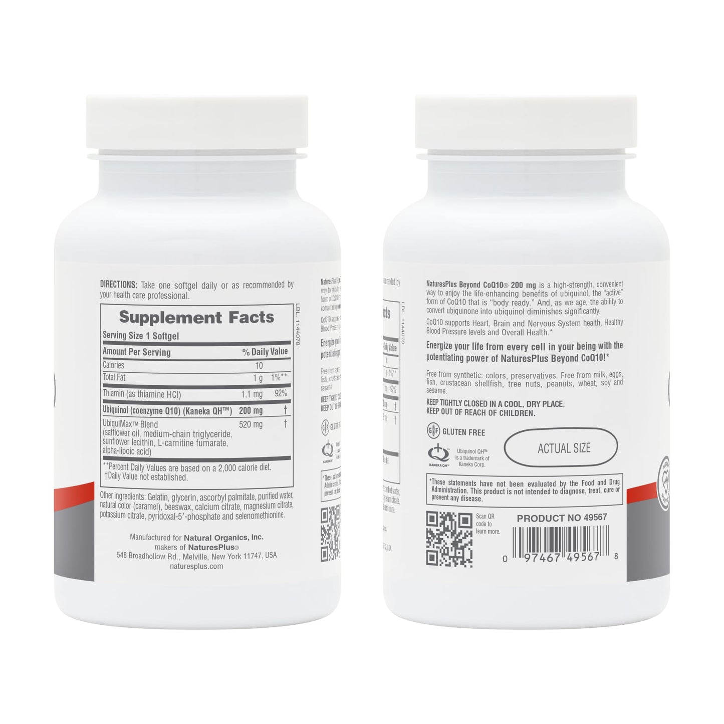 NaturesPlus Beyond CoQ10 200 mg Softgels 60
