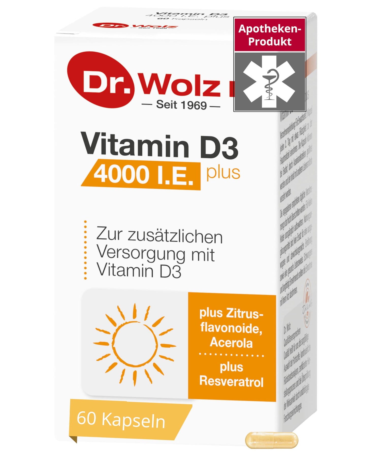 Dr. Wolz Vitamin D3 4000 Plus Capsule 1