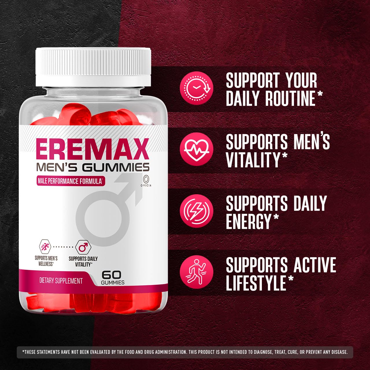 OVICIA Eremax Gummies 180 Gummies