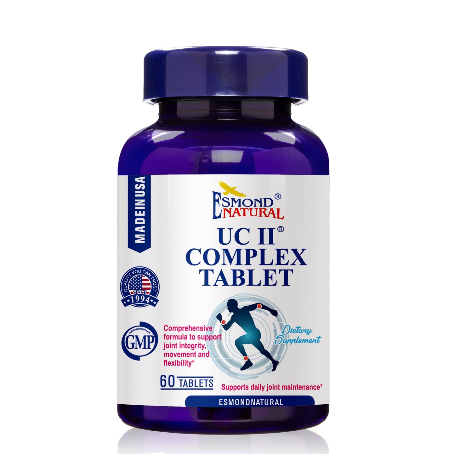 Esmond Natural UC II Complex (Comprehensive Formula to Support Joint Integrity, Movement and Flexibility) 480 Tablets