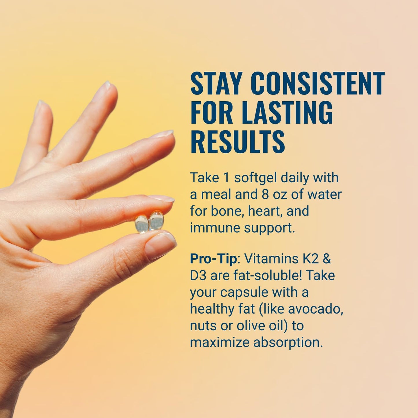 Live Conscious Vitamin K2 MK7 with D3 Supplement Softgels 60 Count