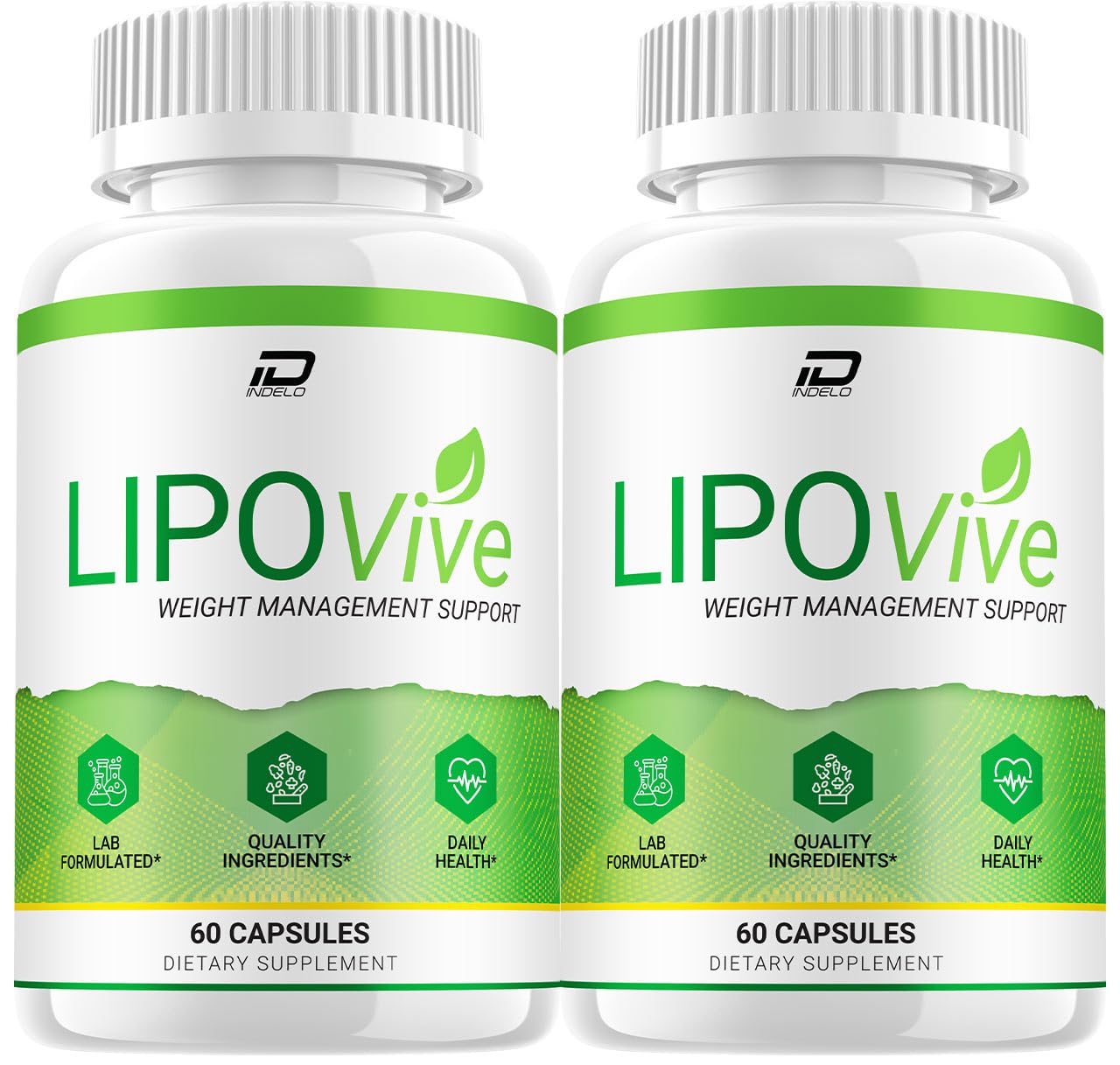 Indelo Lipo Vive Capsules, LipoVive Advanced Formula Maximum Strength, 60 Capsules