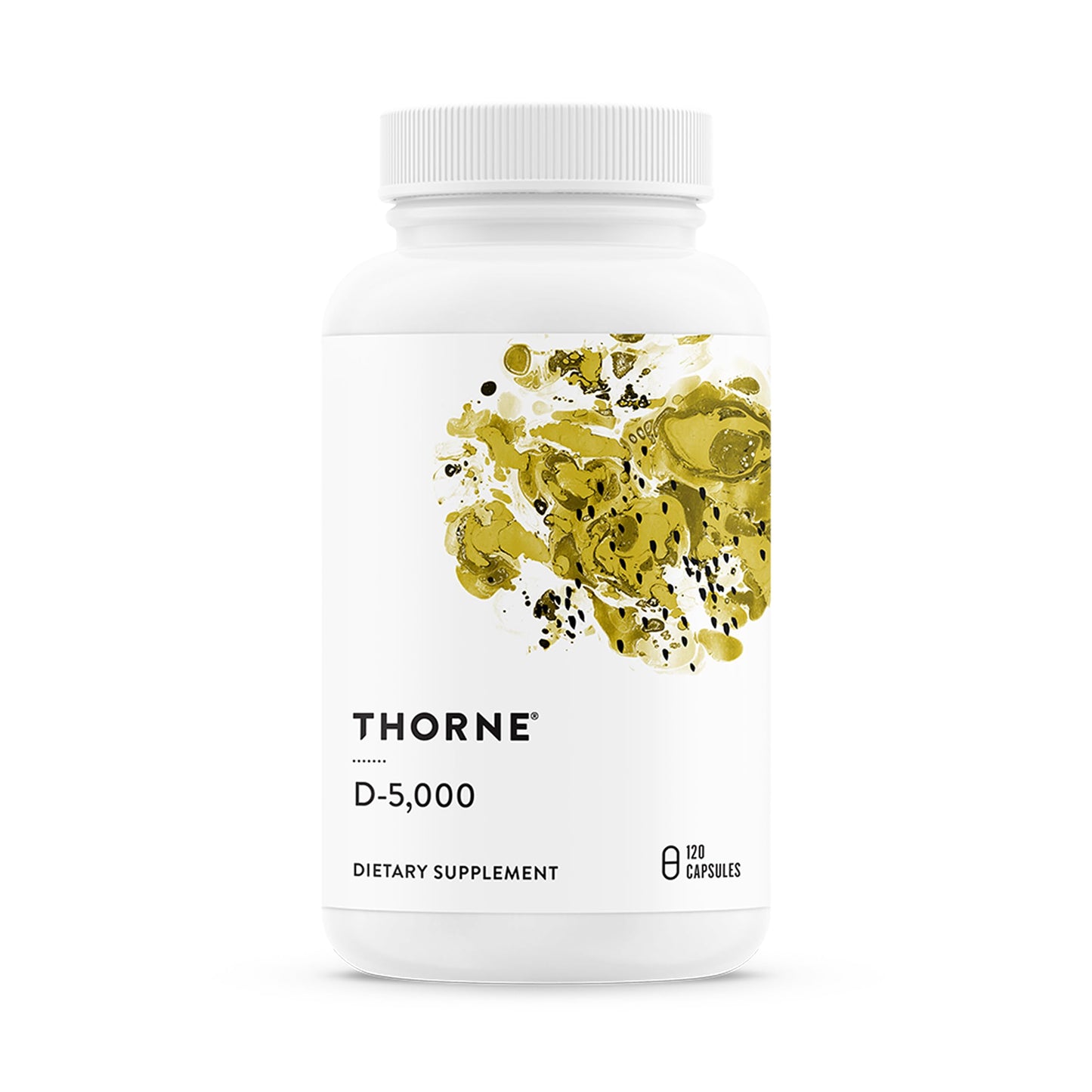 THORNE Vitamin D-5,000, Vitamin D3 Supplement Capsule, 120 Capsules