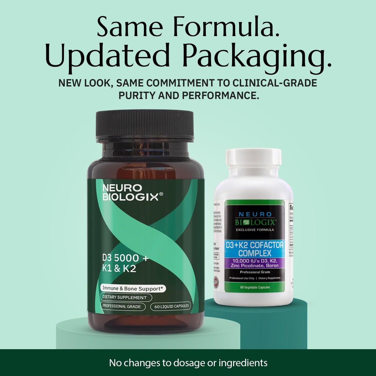 Neurobiologix Vitamin D3 5000 IU with K1 & K2 Capsule, 1 Count