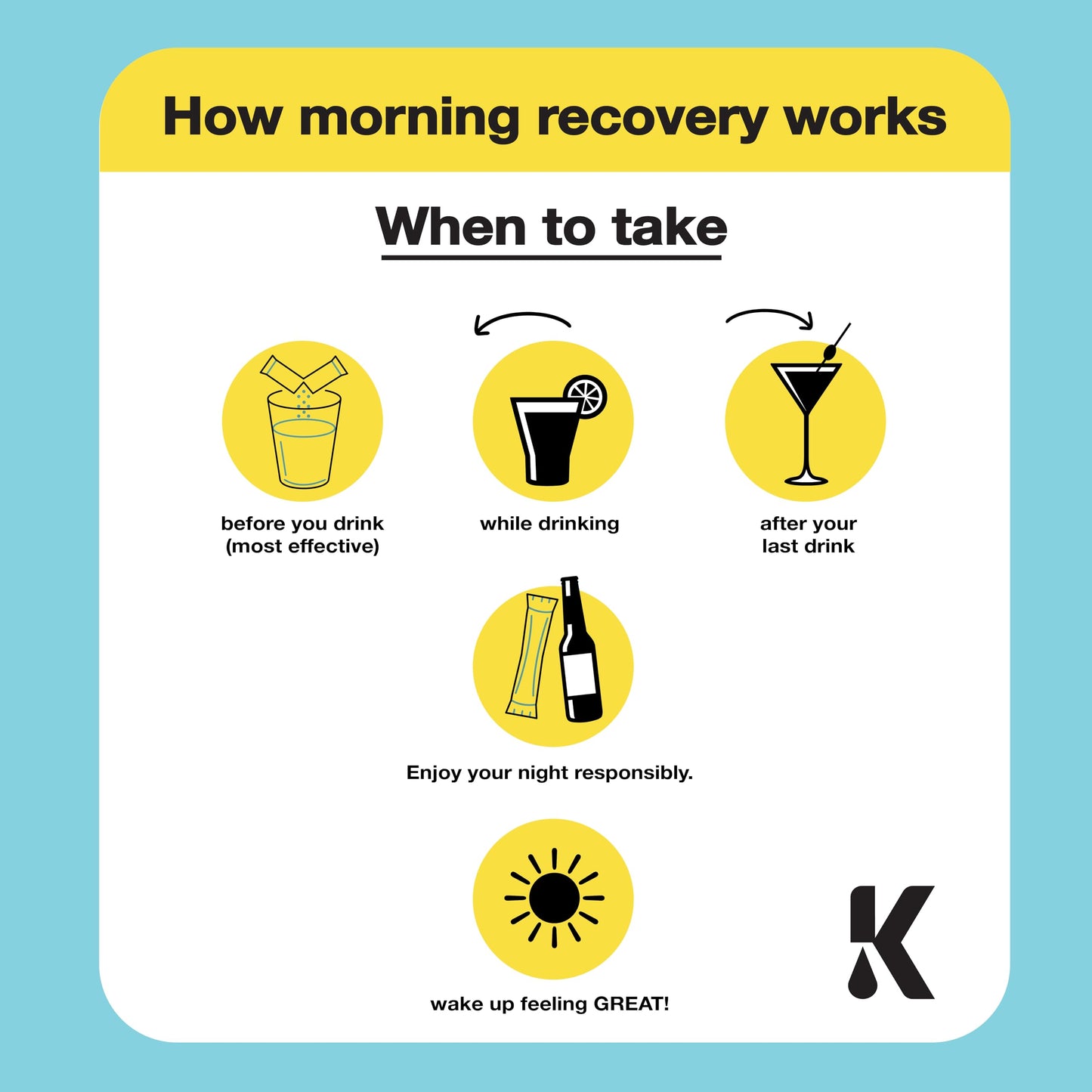 Kickback Morning Boost Lemonade Powder 10 Pack