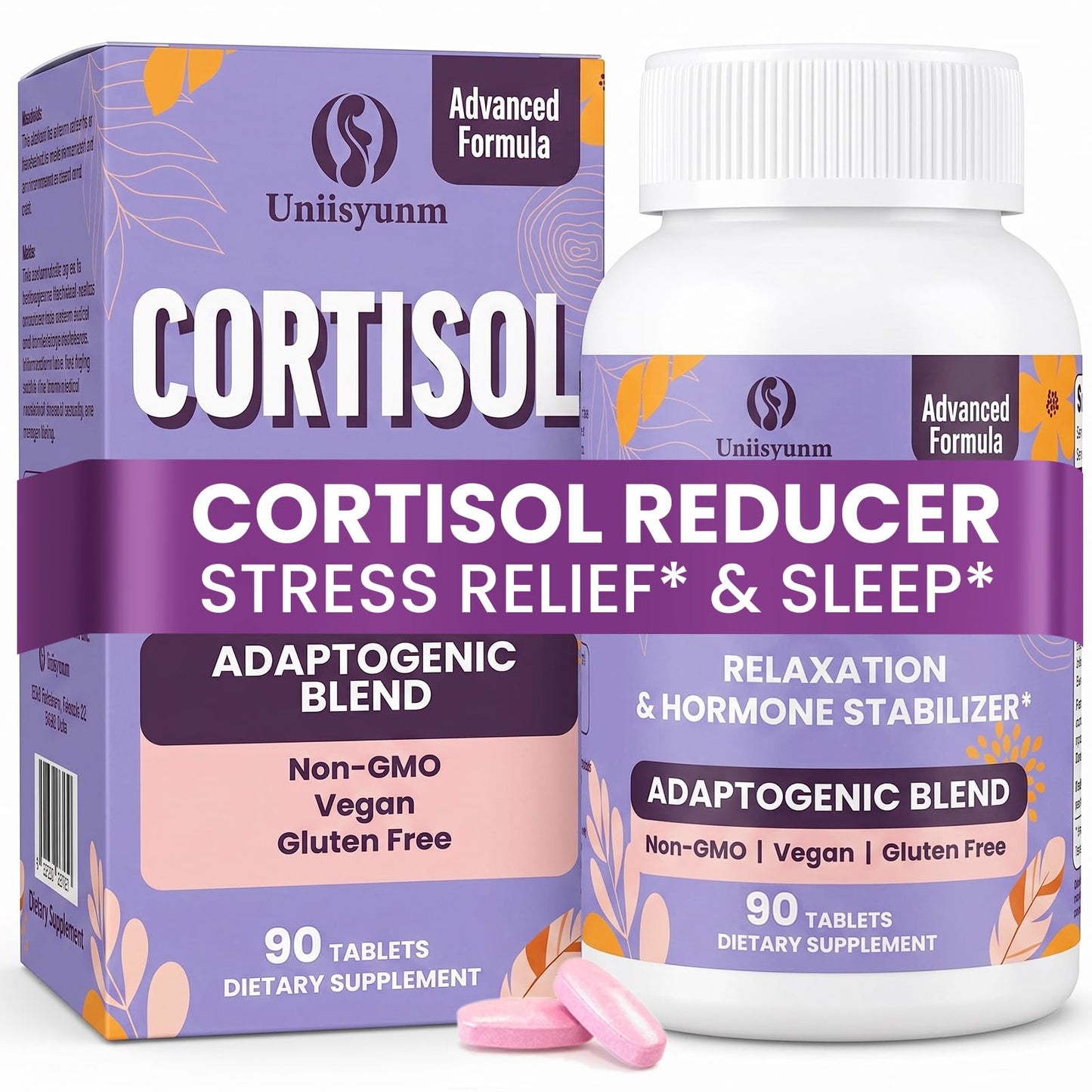 Uniisyunm Cortisol Reducer Tablet 90 Count