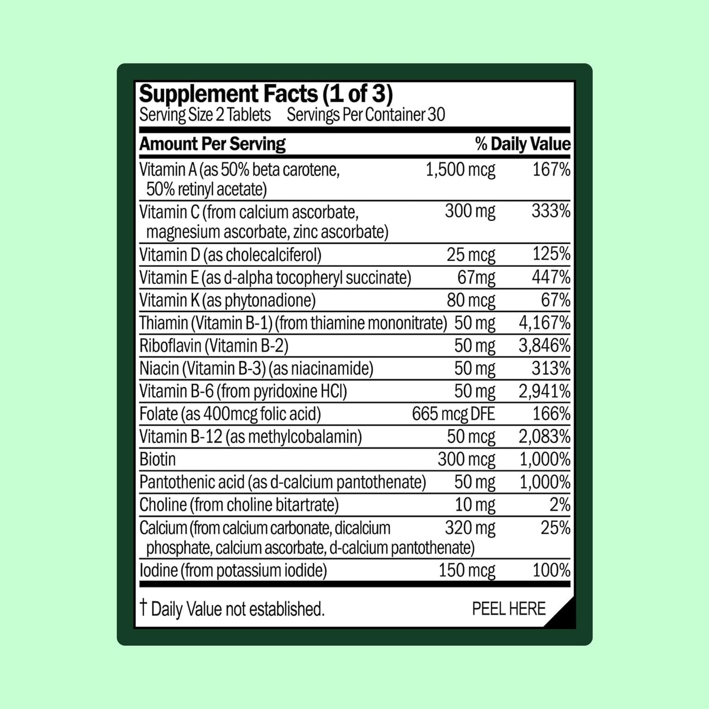 WellWithAll Multivitamin for Men with Zinc, Vitamin D, B12, K2 & Calcium 60 Tablets