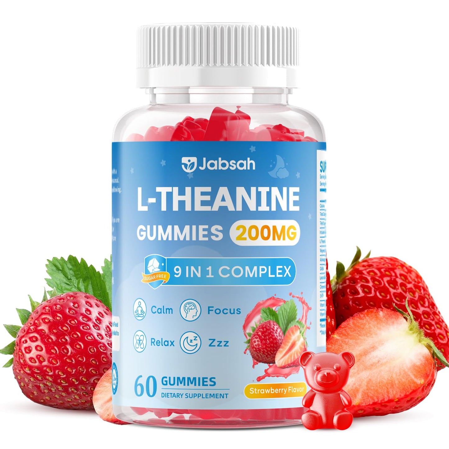 Jabsah L-Theanine Gummies, 60 Count
