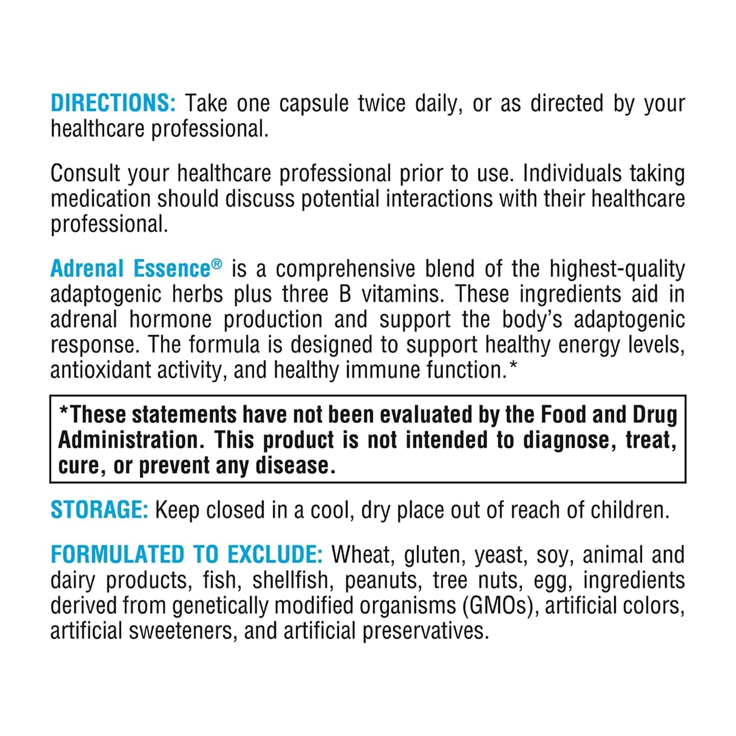 XYMOGEN Adrenal Essence Adrenal Support Capsules 120 Capsules