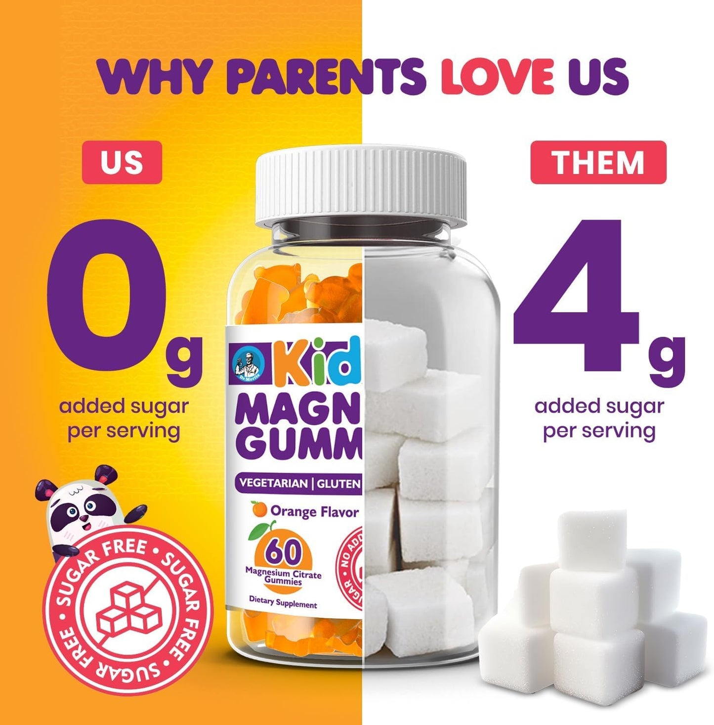 Dr. Moritz Calming and Relaxing Kids Magnesium Gummies, 60 Gummies