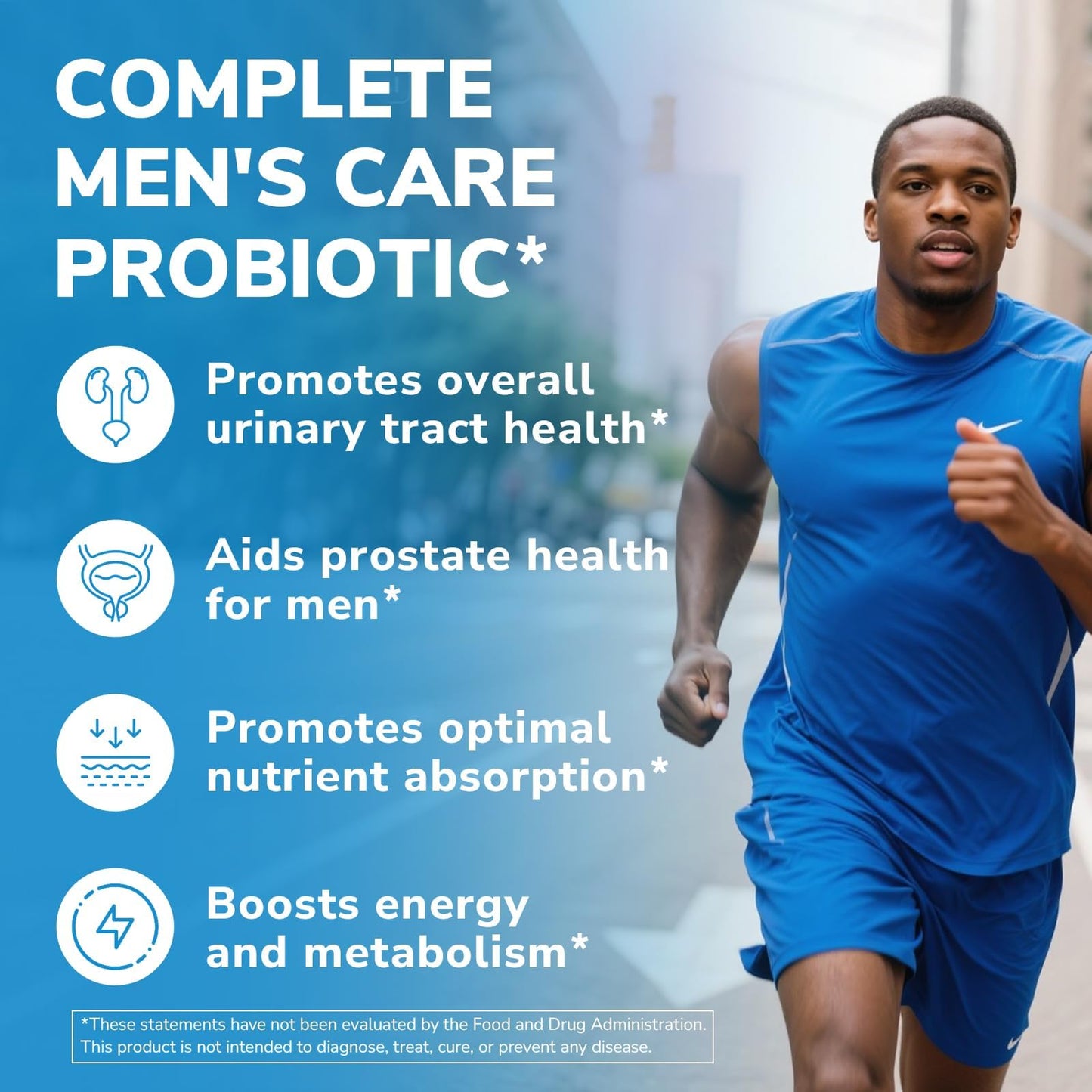 Vitalibre Probiotics for Men with Akkermansia Muciniphila, Prebiotics, Selenium, Enzymes, Saw Palmetto, Cranberry for Digestive, Gut, Immune, Prostate & Urinary Tract Health, 70 Billion CFUs, 60 Capsules