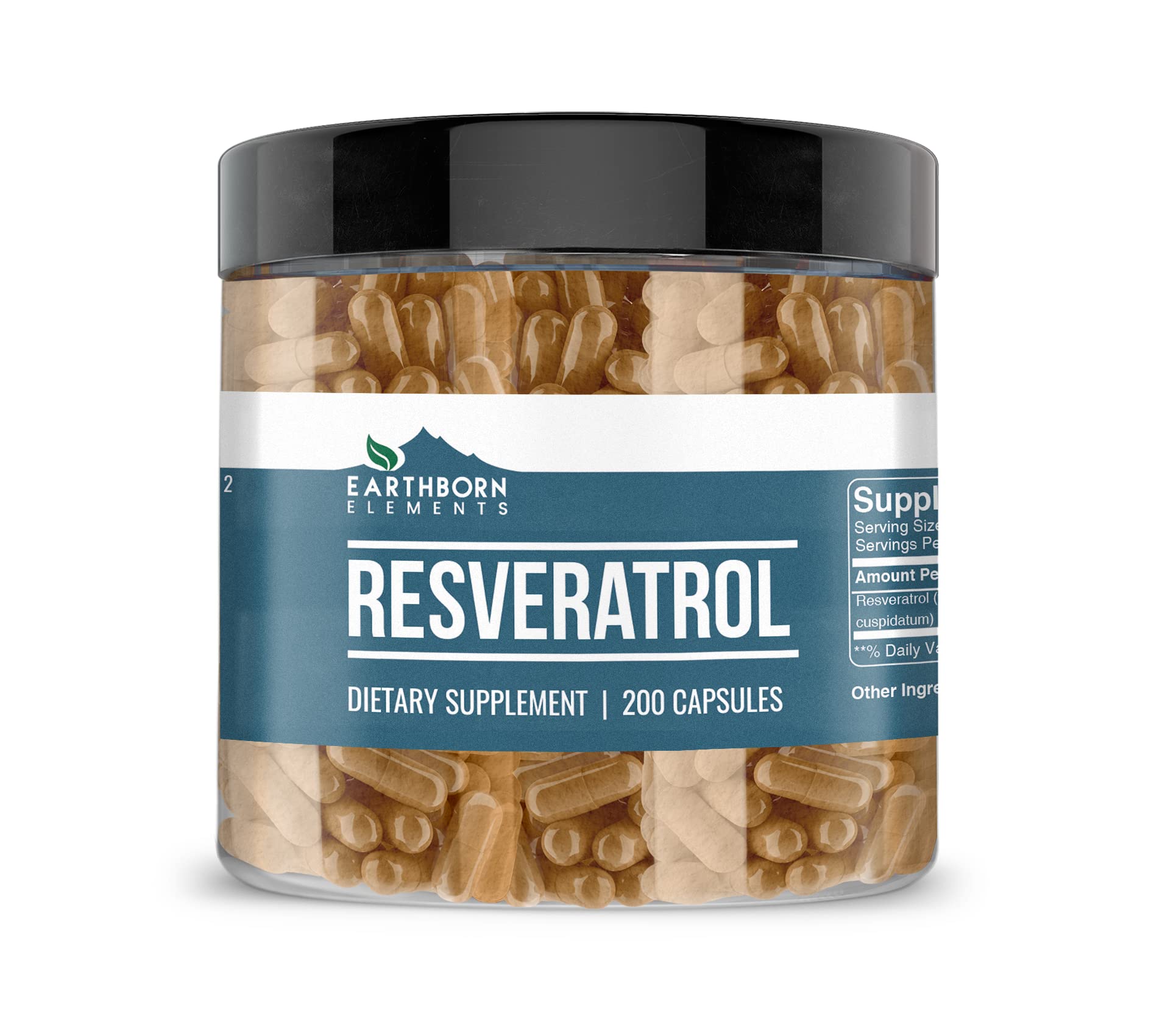 Earthborn Elements Resveratrol Capsules 200