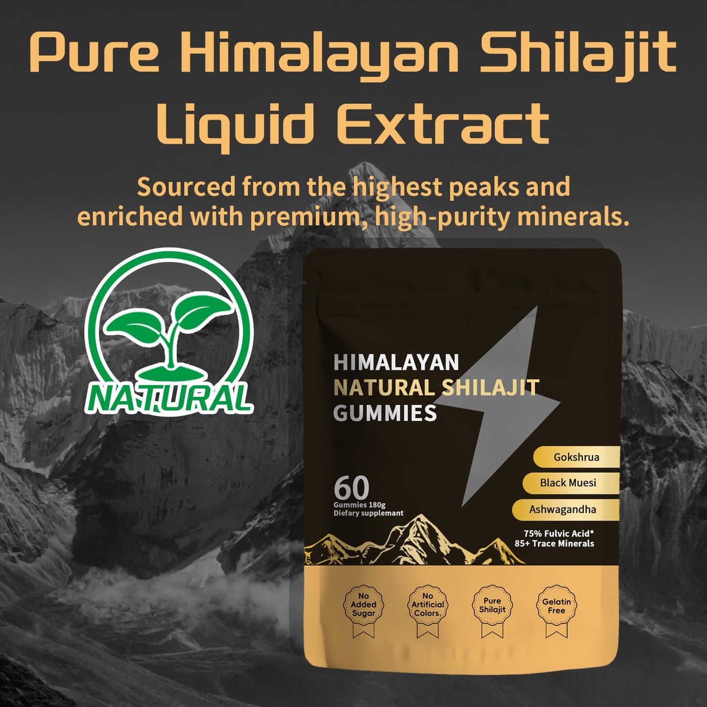 ZYGCDZ Shilajit Gold Capsules, 80 Count