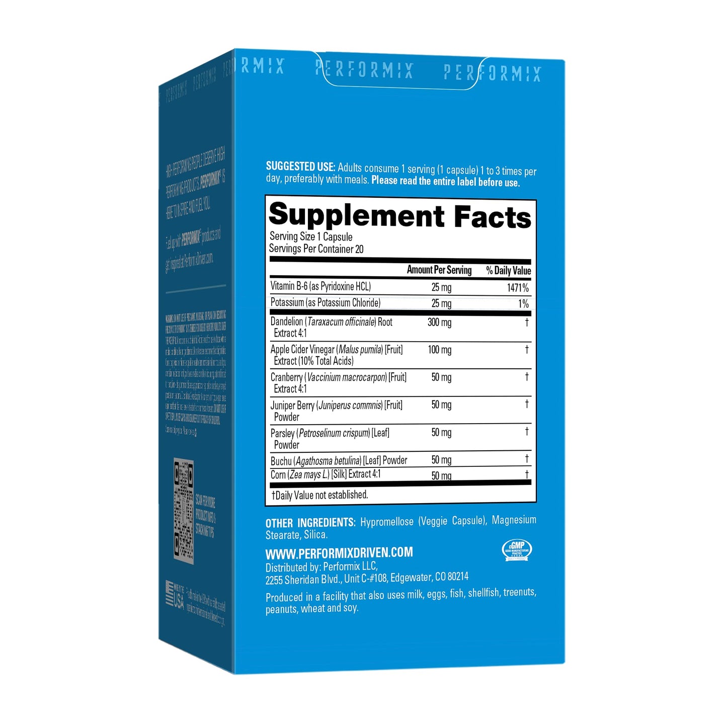 PERFORMIX SST Support Define Non-Simulant Diuretic Capsule, 60 Count