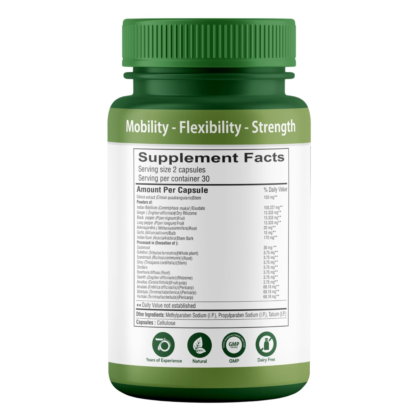 SHREE DHANWANTRI HERBALS SDH Bonartho Bone & Joint Support Supplement Capsule 90 Count