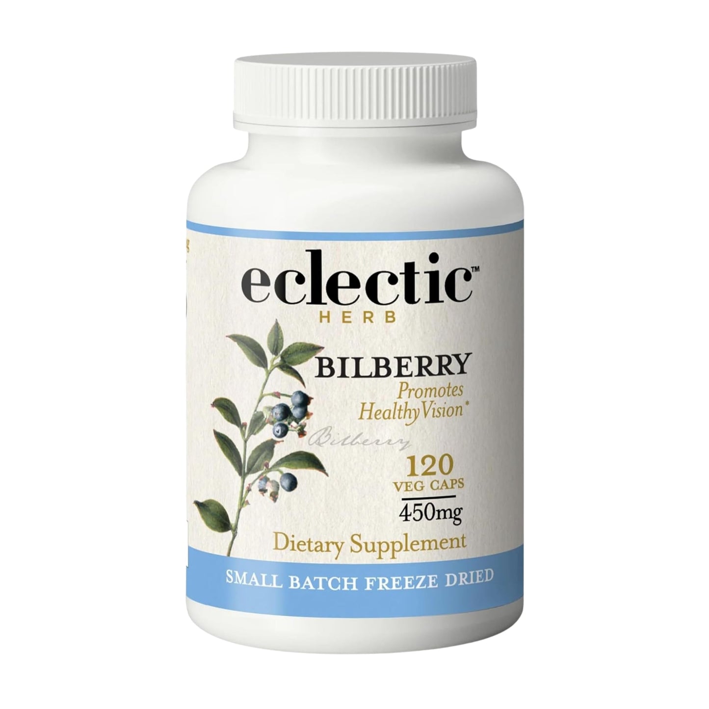 Eclectic Institute Bilberry Capsules, 120 Count
