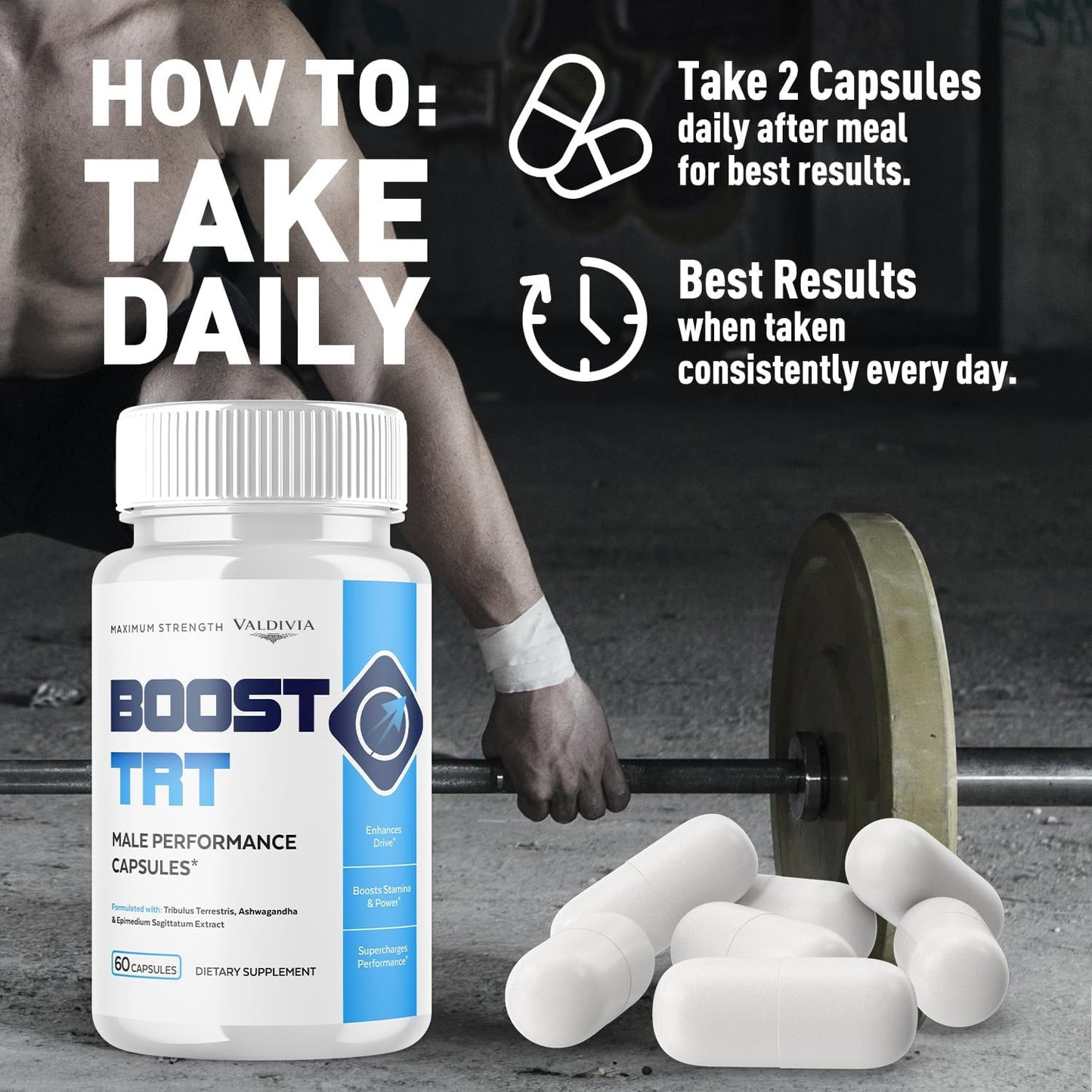 Valdivia BoostTRT Maximum Strength 60 Capsules