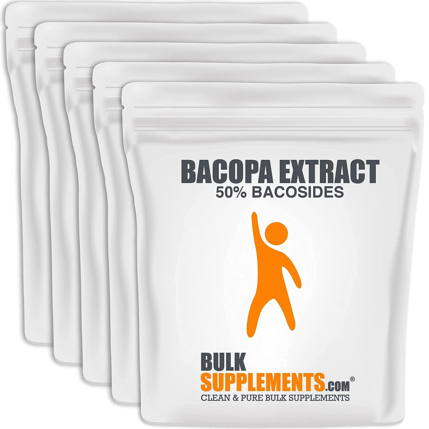 BulkSupplements Bacopa Extract - Bacopa Monnieri Supplement, Herbal Supplement - Vegan & Gluten Free, 500mg per Serving, Powder, 176.19