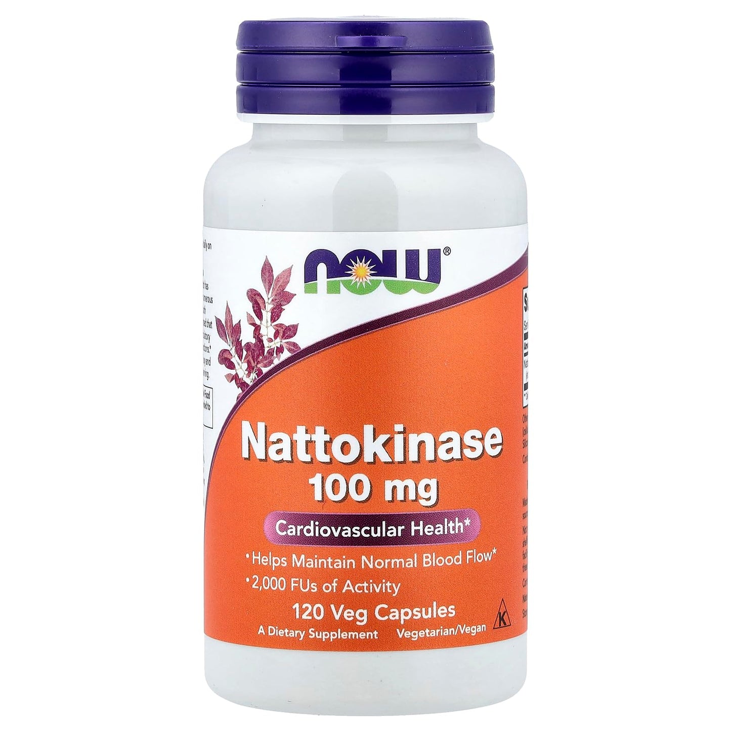 NOW Foods Nattokinase 100 mg Capsule, 120 Capsules