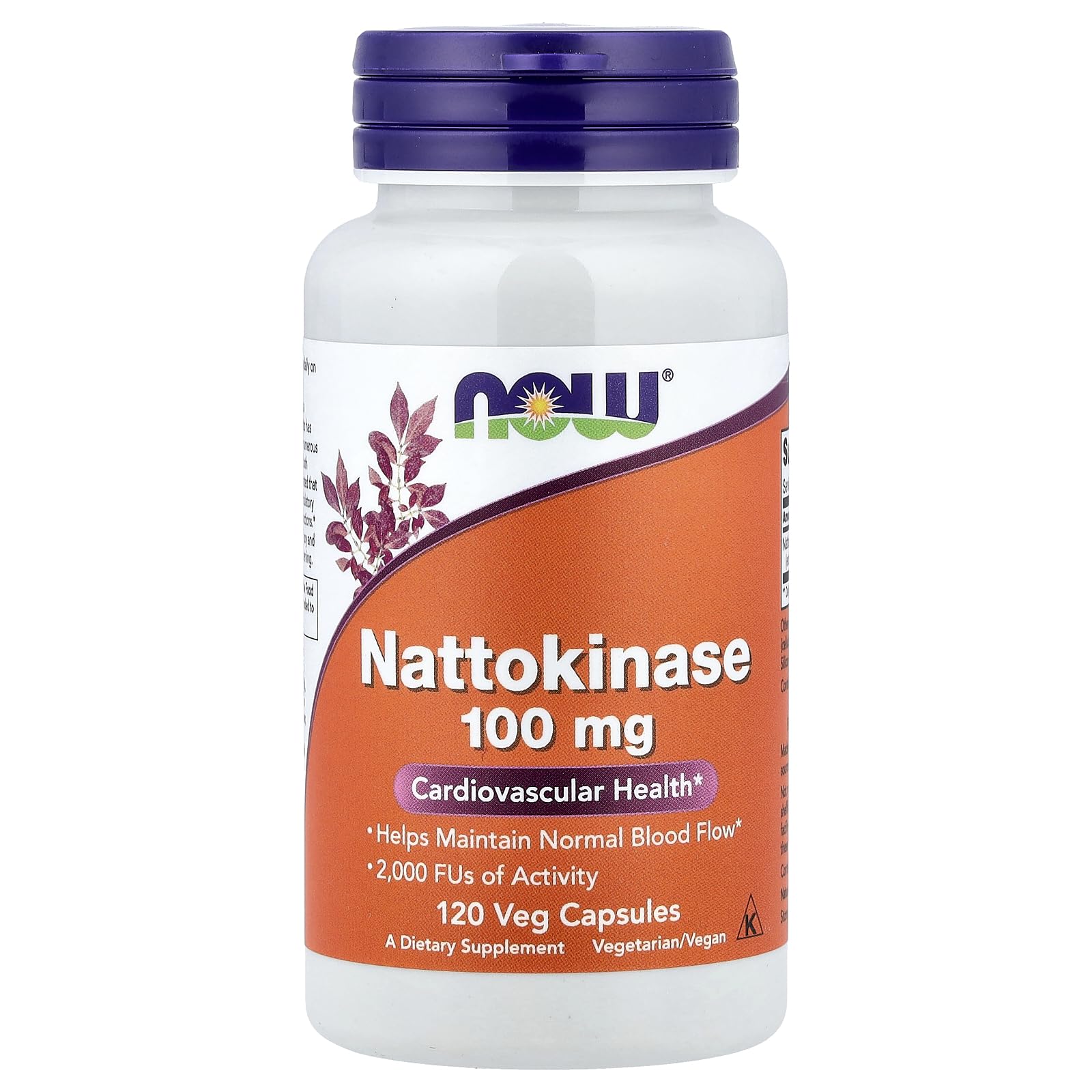 NOW Foods Nattokinase 100 mg Capsule, 120 Capsules