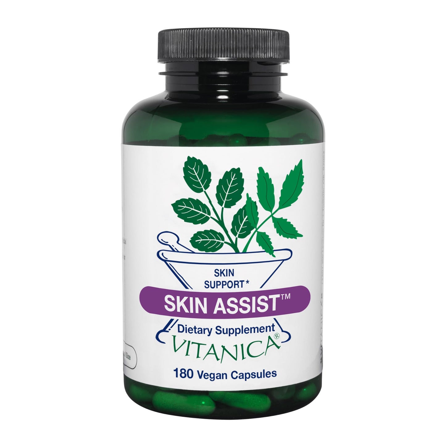 Vitanica Skin Assist Skin Support Capsules 180 Count