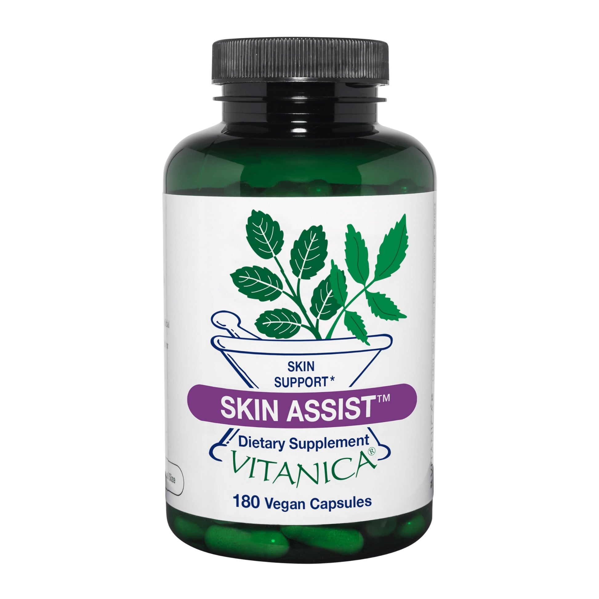 Vitanica Skin Assist Skin Support Capsules 180 Count