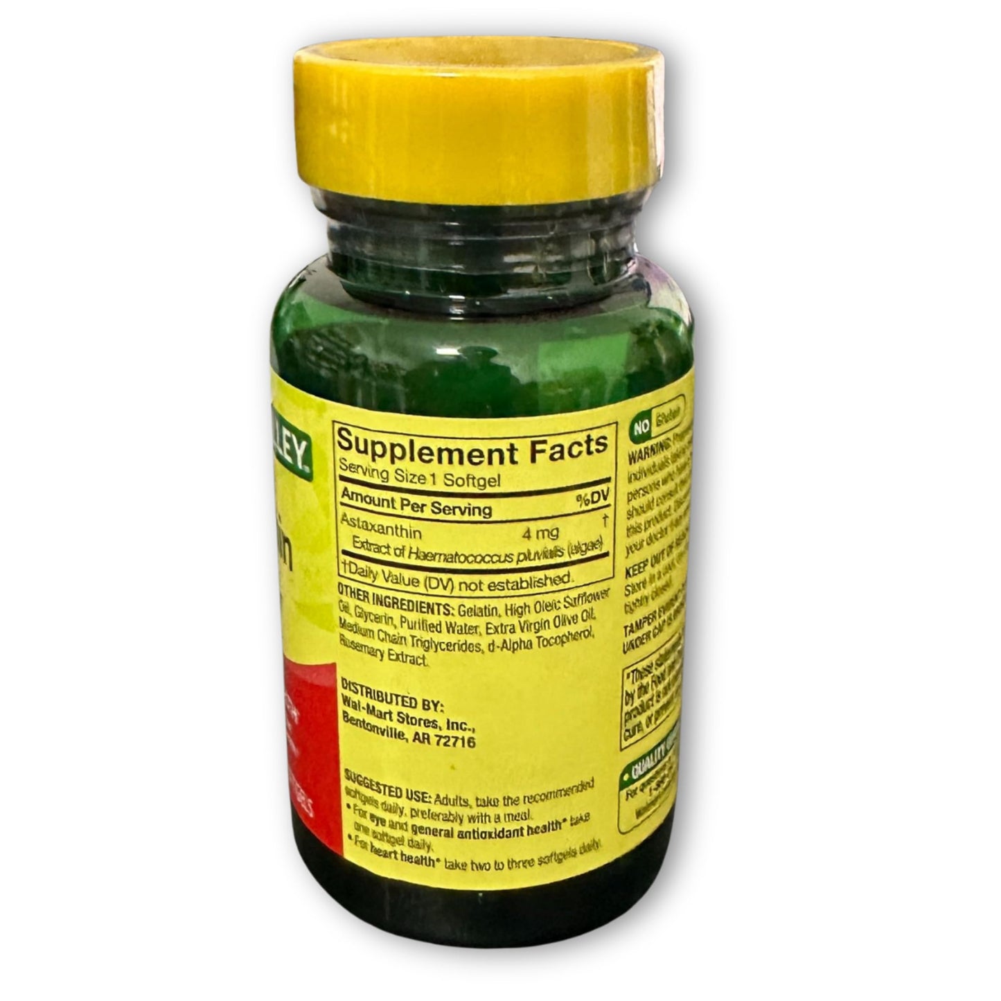 Fusion Shop Store Astaxanthin 4 mg Softgels, 30 Softgels