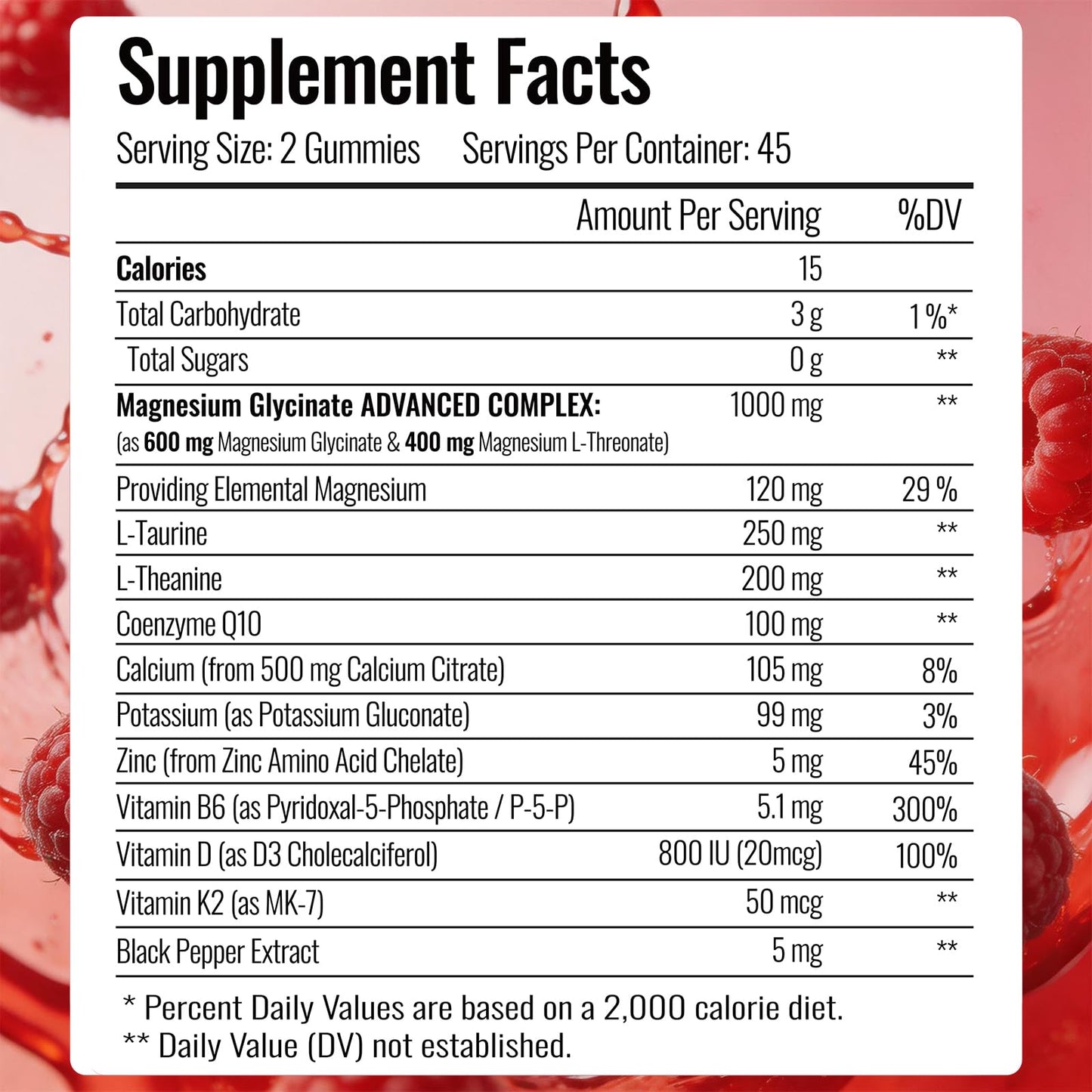 ArtsBear Magnesium Glycinate Gummies 1000mg Complex Gummy, 90 Count