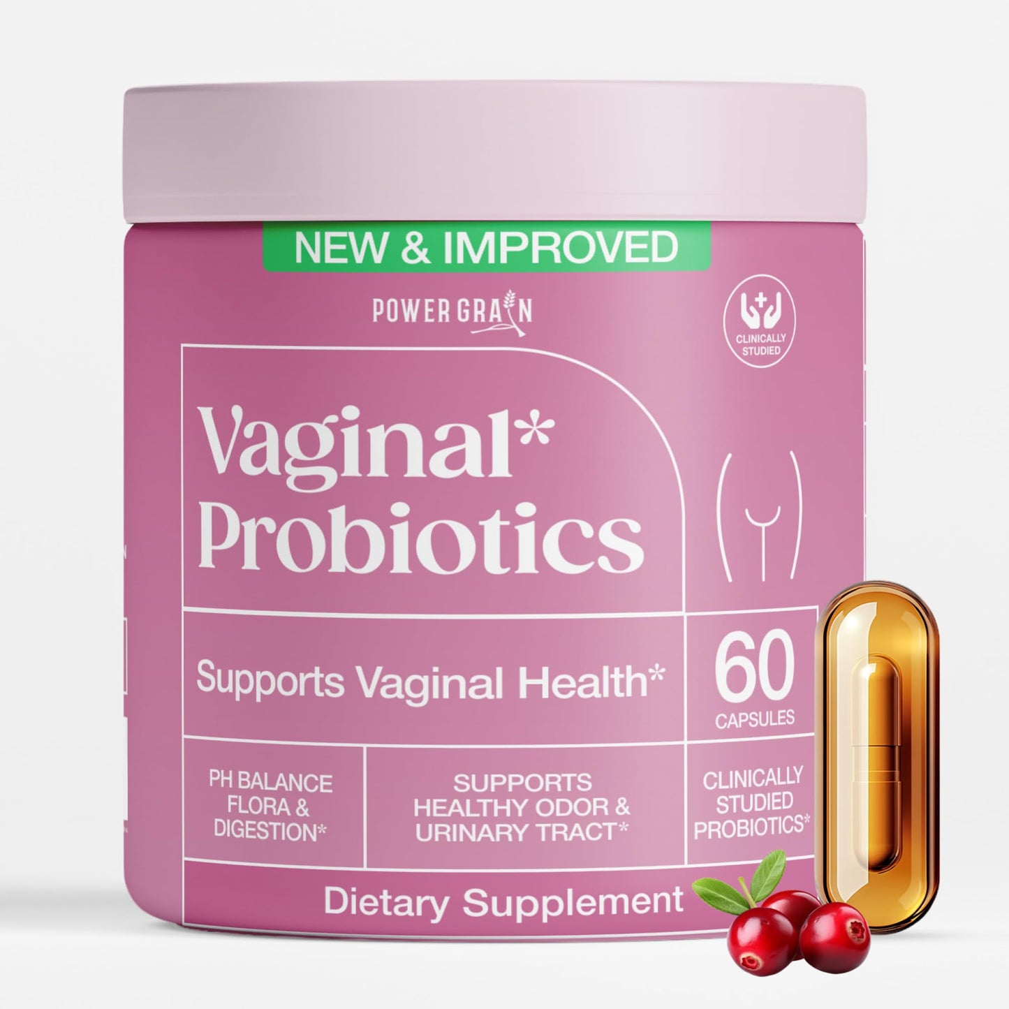 Power Grain Vaginal Probiotics Capsule 1 Count