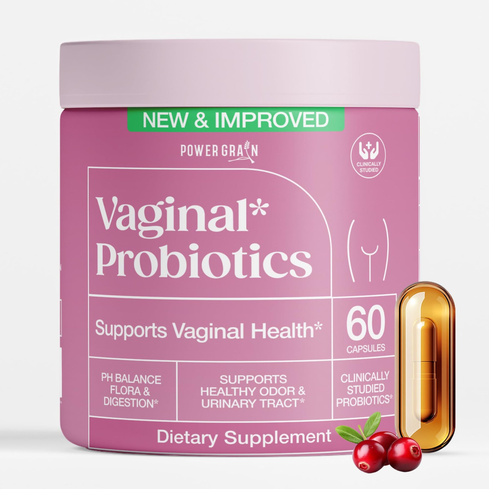 Power Grain Vaginal Probiotics Capsule 1 Count