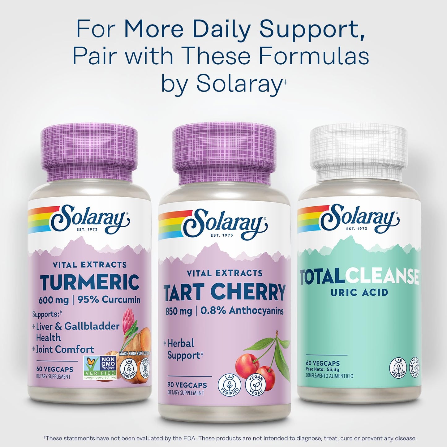 Solaray Tart Cherry Fruit Extract 850 mg 90 Capsules